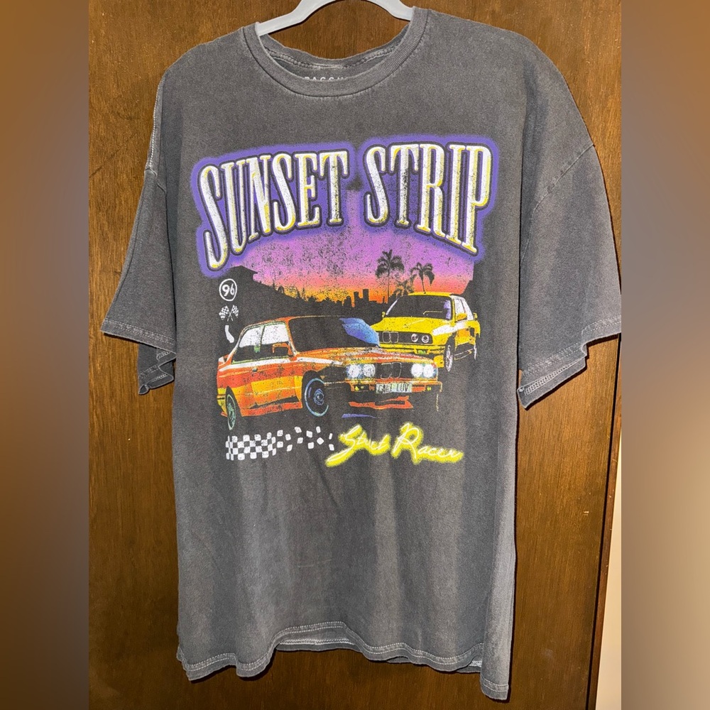 PacSun Sunset Strip Graphic Tee - Charcoal